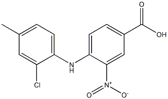 4-[(2-chloro-4-methylphenyl)amino]-3-nitrobenzoic acid Structure