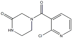 4-[(2-chloropyridin-3-yl)carbonyl]piperazin-2-one Structure
