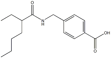 4-[(2-ethylhexanamido)methyl]benzoic acid 구조식 이미지