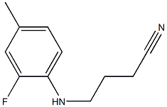 4-[(2-fluoro-4-methylphenyl)amino]butanenitrile Structure