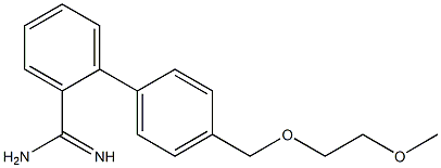 4'-[(2-methoxyethoxy)methyl]-1,1'-biphenyl-2-carboximidamide 구조식 이미지
