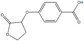 4-[(2-oxooxolan-3-yl)oxy]benzoic acid 구조식 이미지