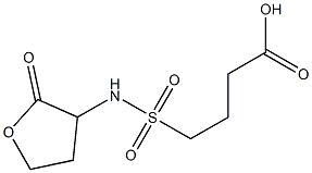 4-[(2-oxooxolan-3-yl)sulfamoyl]butanoic acid 구조식 이미지