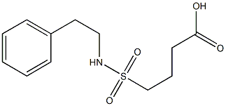 4-[(2-phenylethyl)sulfamoyl]butanoic acid 구조식 이미지