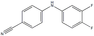 4-[(3,4-difluorophenyl)amino]benzonitrile 구조식 이미지