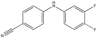 4-[(3,4-difluorophenyl)amino]benzonitrile Structure