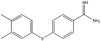 4-[(3,4-dimethylphenyl)sulfanyl]benzene-1-carboximidamide Structure