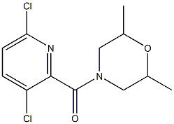 4-[(3,6-dichloropyridin-2-yl)carbonyl]-2,6-dimethylmorpholine Structure