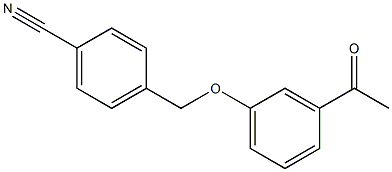 4-[(3-acetylphenoxy)methyl]benzonitrile 구조식 이미지