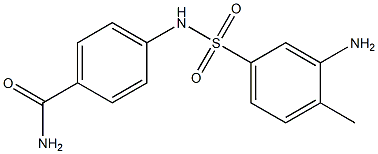 4-[(3-amino-4-methylbenzene)sulfonamido]benzamide Structure