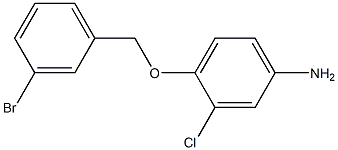 4-[(3-bromobenzyl)oxy]-3-chloroaniline 구조식 이미지