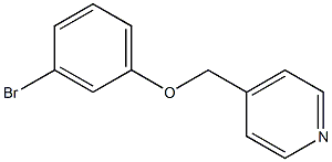 4-[(3-bromophenoxy)methyl]pyridine 구조식 이미지