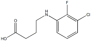 4-[(3-chloro-2-fluorophenyl)amino]butanoic acid Structure