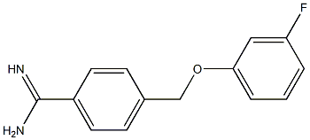 4-[(3-fluorophenoxy)methyl]benzenecarboximidamide 구조식 이미지