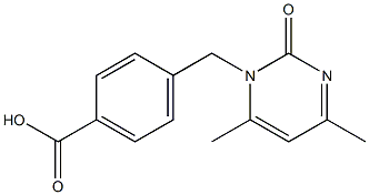 4-[(4,6-dimethyl-2-oxopyrimidin-1(2H)-yl)methyl]benzoic acid Structure