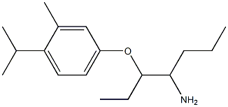 4-[(4-aminoheptan-3-yl)oxy]-2-methyl-1-(propan-2-yl)benzene Structure