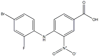 4-[(4-bromo-2-fluorophenyl)amino]-3-nitrobenzoic acid Structure