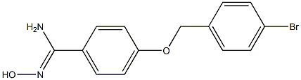 4-[(4-bromobenzyl)oxy]-N'-hydroxybenzenecarboximidamide 구조식 이미지