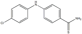 4-[(4-chlorophenyl)amino]benzene-1-carbothioamide 구조식 이미지