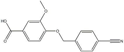 4-[(4-cyanophenyl)methoxy]-3-methoxybenzoic acid Structure