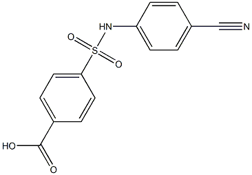 4-[(4-cyanophenyl)sulfamoyl]benzoic acid Structure