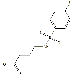 4-[(4-fluorobenzene)sulfonamido]butanoic acid 구조식 이미지