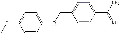 4-[(4-methoxyphenoxy)methyl]benzenecarboximidamide Structure