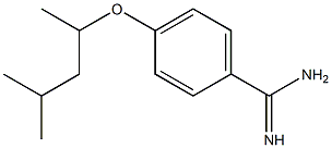 4-[(4-methylpentan-2-yl)oxy]benzene-1-carboximidamide Structure