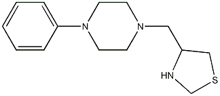 4-[(4-phenylpiperazin-1-yl)methyl]-1,3-thiazolidine 구조식 이미지