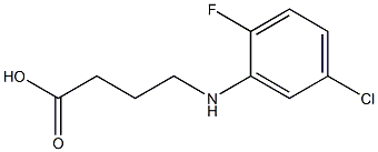 4-[(5-chloro-2-fluorophenyl)amino]butanoic acid 구조식 이미지