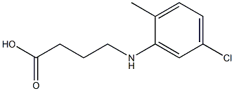 4-[(5-chloro-2-methylphenyl)amino]butanoic acid Structure