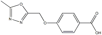 4-[(5-methyl-1,3,4-oxadiazol-2-yl)methoxy]benzoic acid Structure