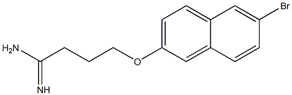 4-[(6-bromo-2-naphthyl)oxy]butanimidamide Structure