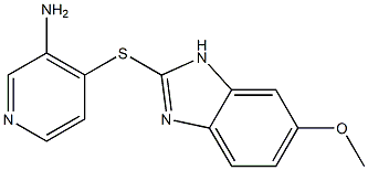4-[(6-methoxy-1H-1,3-benzodiazol-2-yl)sulfanyl]pyridin-3-amine 구조식 이미지