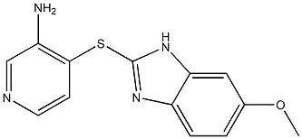 4-[(6-methoxy-1H-1,3-benzodiazol-2-yl)sulfanyl]pyridin-3-amine Structure