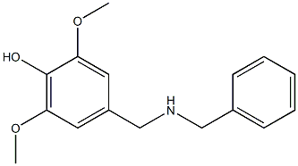 4-[(benzylamino)methyl]-2,6-dimethoxyphenol 구조식 이미지