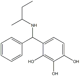 4-[(butan-2-ylamino)(phenyl)methyl]benzene-1,2,3-triol Structure