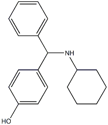 4-[(cyclohexylamino)(phenyl)methyl]phenol Structure