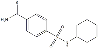 4-[(cyclohexylamino)sulfonyl]benzenecarbothioamide Structure