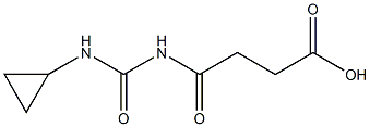 4-[(cyclopropylcarbamoyl)amino]-4-oxobutanoic acid Structure