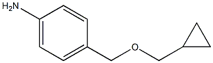 4-[(cyclopropylmethoxy)methyl]aniline Structure
