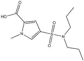 4-[(dipropylamino)sulfonyl]-1-methyl-1H-pyrrole-2-carboxylic acid Structure