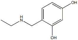 4-[(ethylamino)methyl]benzene-1,3-diol Structure