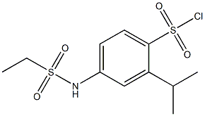 4-[(ethylsulfonyl)amino]-2-isopropylbenzenesulfonyl chloride Structure