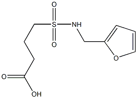 4-[(furan-2-ylmethyl)sulfamoyl]butanoic acid 구조식 이미지