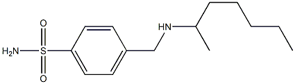 4-[(heptan-2-ylamino)methyl]benzene-1-sulfonamide Structure
