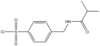 4-[(isobutyrylamino)methyl]benzenesulfonyl chloride Structure