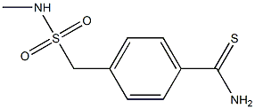 4-[(methylsulfamoyl)methyl]benzene-1-carbothioamide 구조식 이미지