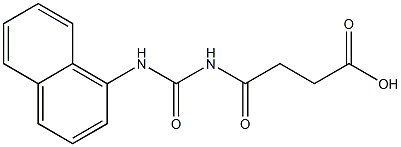 4-[(naphthalen-1-ylcarbamoyl)amino]-4-oxobutanoic acid Structure