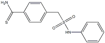 4-[(phenylsulfamoyl)methyl]benzene-1-carbothioamide 구조식 이미지